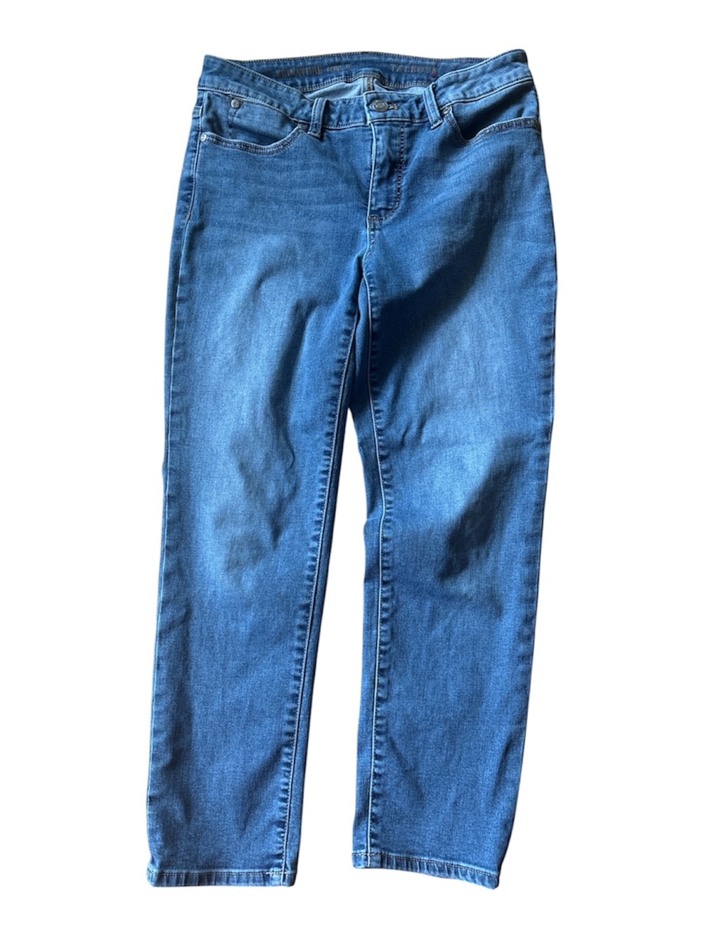 Talbots Women's Signature Crop Straight Leg Blue Denim Jeans Size 6